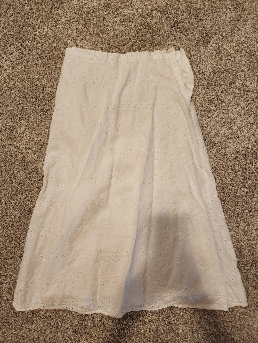 EUC Everlane Eyelet Skirt 100% Linen - Picture 7 of 7